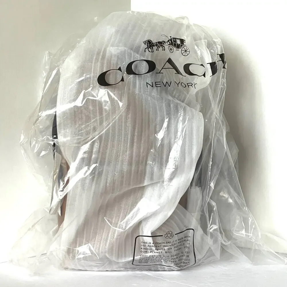 Coach West Pack Brown Pebbled Leather Sling Backpack 2540